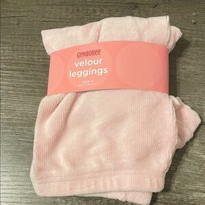 Gymboree Light Pink Velour Leggings 5